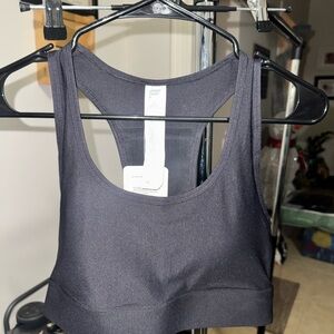 Fabletics Black Racerback Sports Bra
